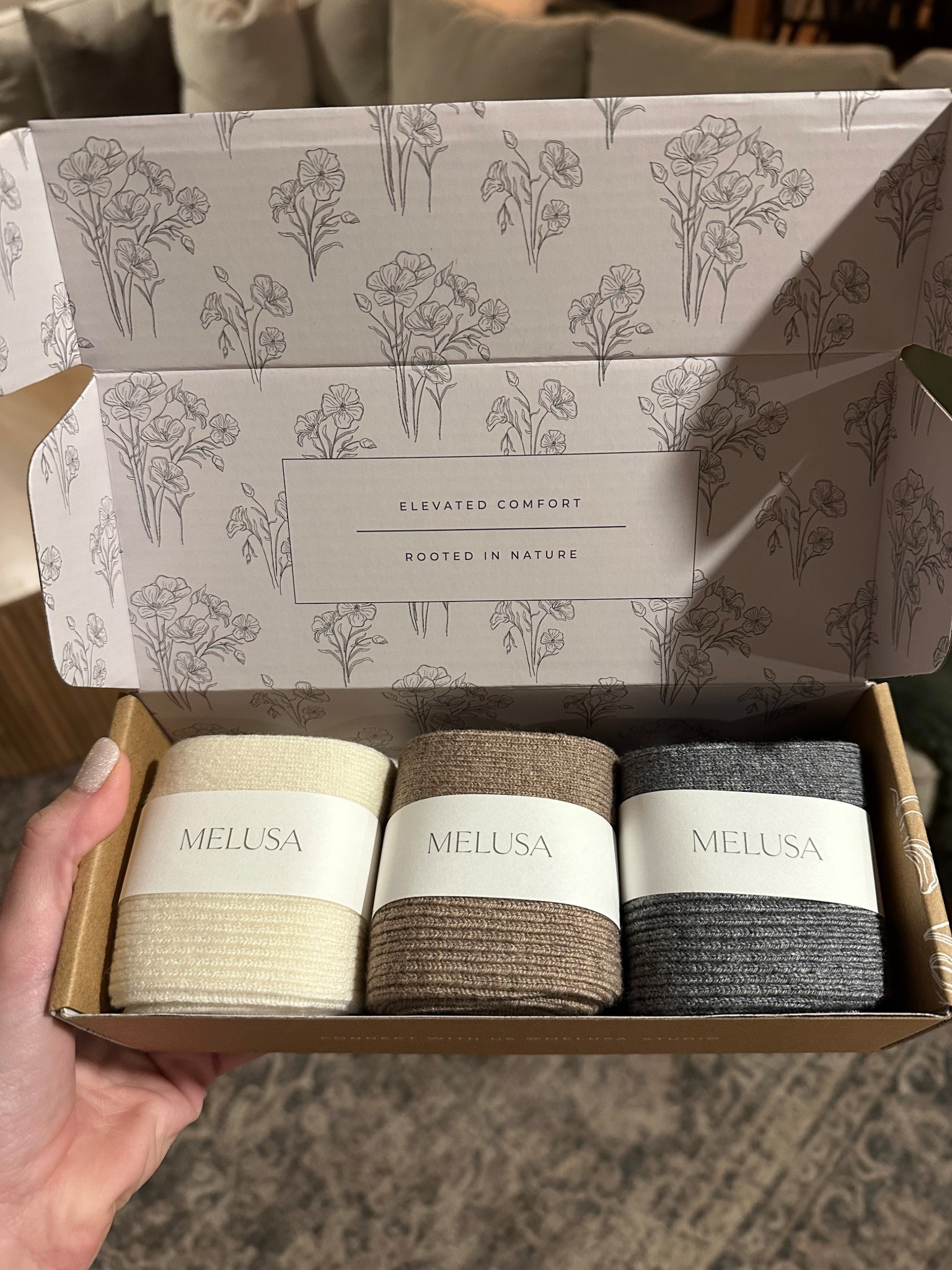 Ladies, these socks are so impressive! I just ordered another set in a different color way. So soft and comfortable, stay in place and feel luxurious. 👌🏻