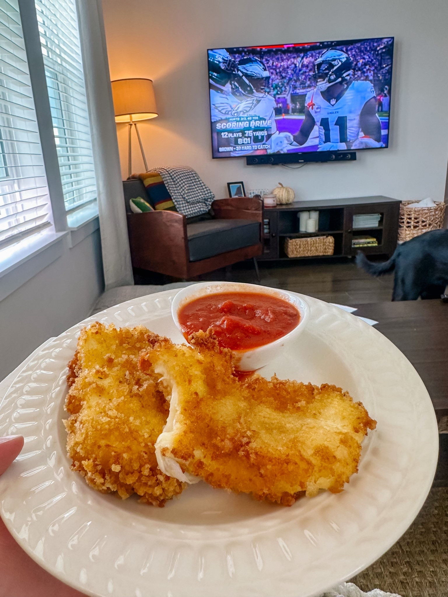 My favorite gameday snack is homemade mozzarella sticks & marinara!! So easy to make, and tasty!!! 

#LTKParties