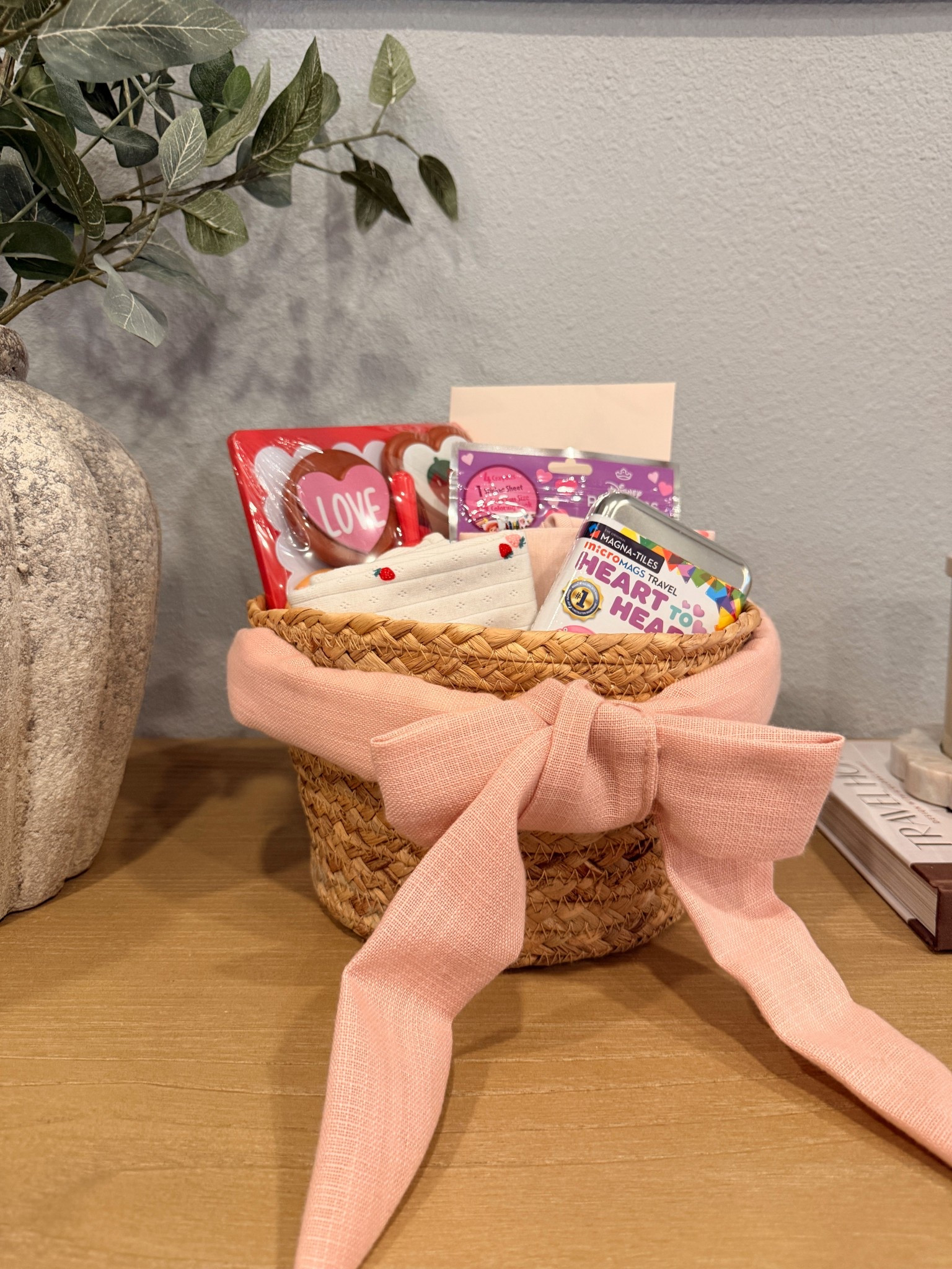 Toddler girl Valentine’s Day love basket with No candy or food! 💌🍓 This exact basket is sold out online from Target, but you can always take a basket you already own and tie some ribbon around it into a bow! 🎀

#LTKmomlife #LTKValentine #LTKKids