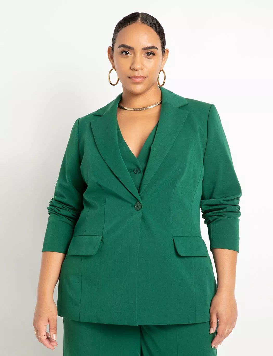 Suit Blazer | Women's Plus Size Coats + Jackets | ELOQUII | Eloquii