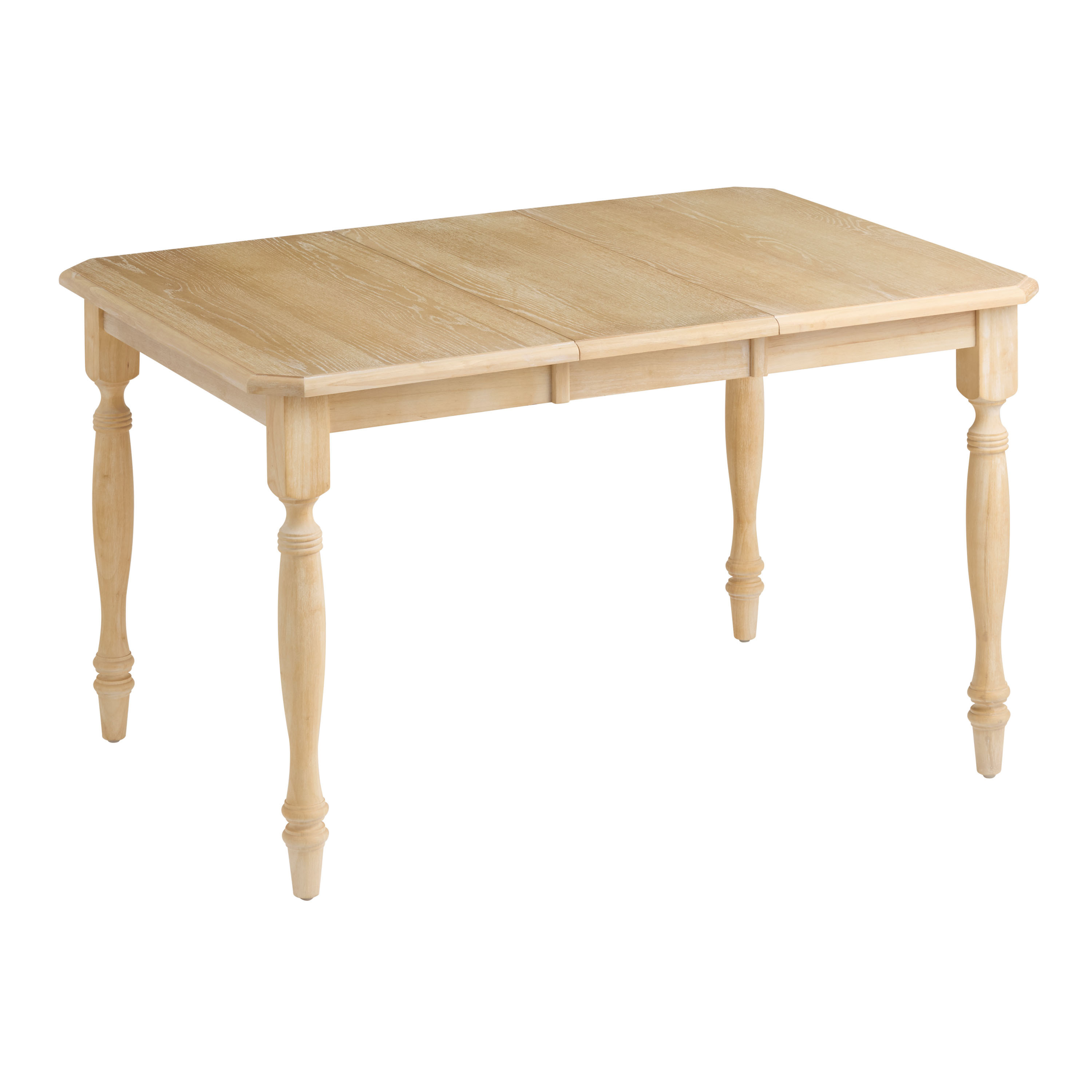 Abbott Oak Wood Farmhouse Extension Dining Table | World Market