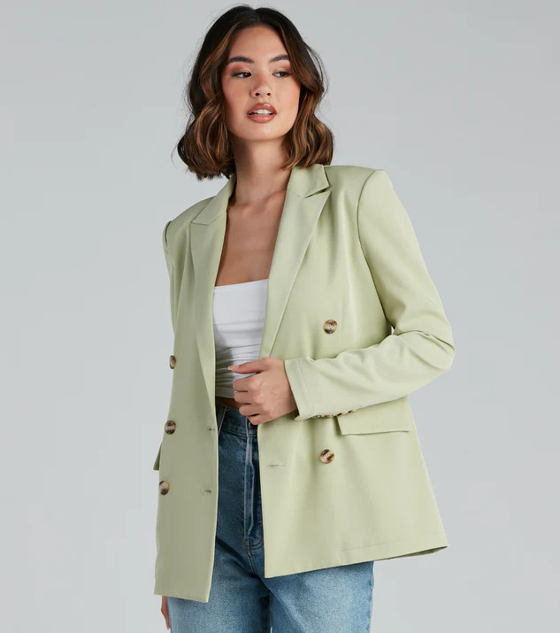 Working Girl Double Breast Blazer | Windsor Stores