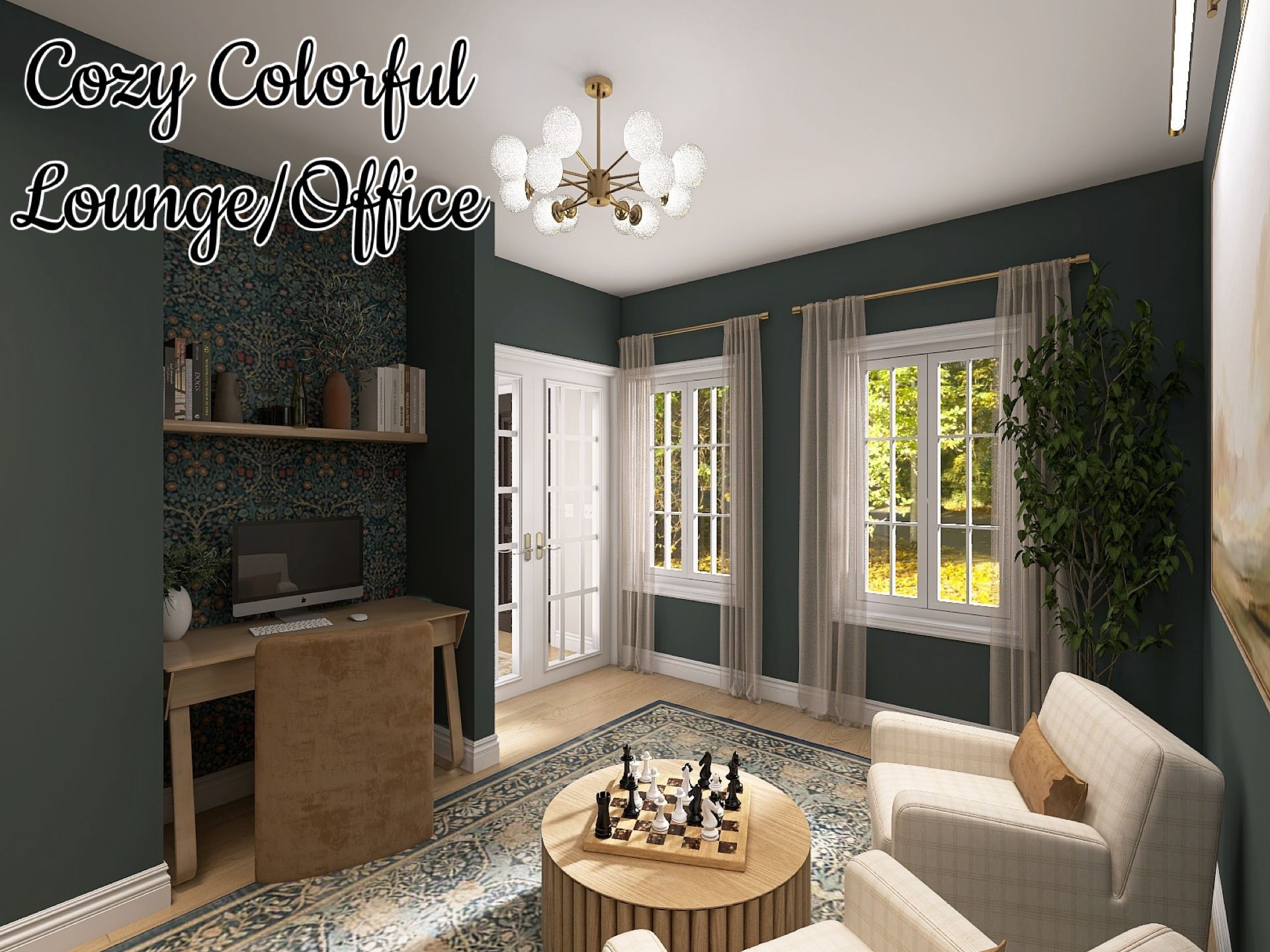 Designed by Olivia
Cozy Colorful Lounge/Office 

#LTKmomlife #LTKSeasonal #LTKHome