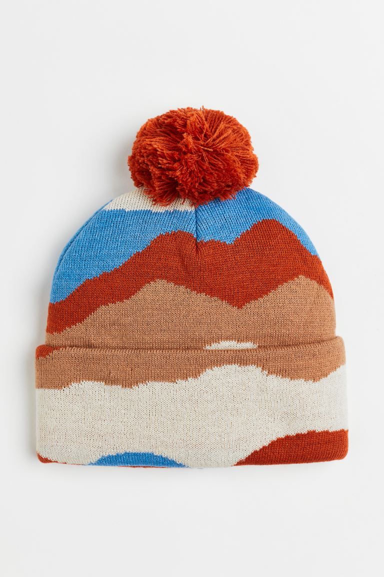 Knit Hat with Pompom | H&M (US + CA)