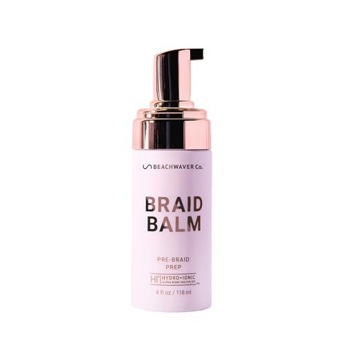 The Beachwaver Co. Braid Balm Pre-Braid Prep - Full Size (4 Fl Oz) | Frizz-Taming Primer Foam | Strengthen and Reduce Flyaways w/HiX Vegan Bond Multipliers - For All Hair Types | Bondi Beach Day | Amazon (US)