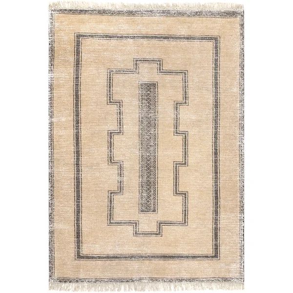 Arvin Olano x Rugs USA Ginger Cotton-Blend Beige Area Rug | Wayfair North America