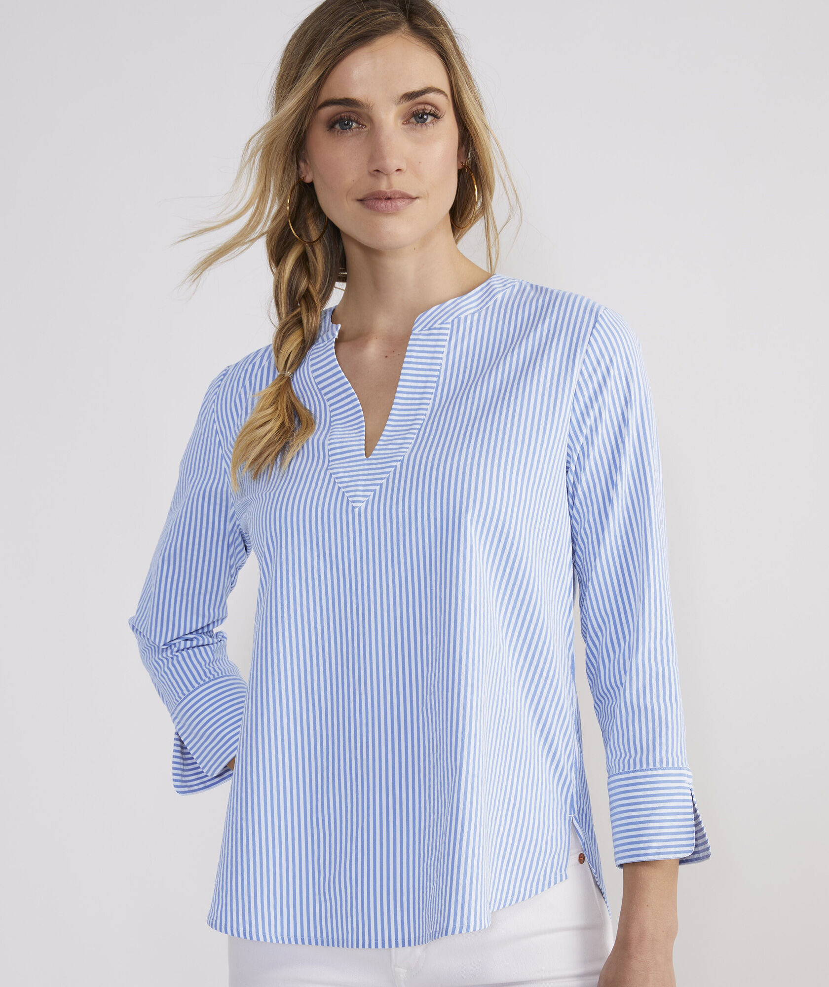 Seersucker Harbor Savannah Popover | vineyard vines