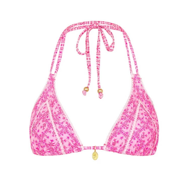 Women's Kulani Kinis Decorative Panel Halter Swim Bikini Top Juniors Small Starlight Saloon | Scheels