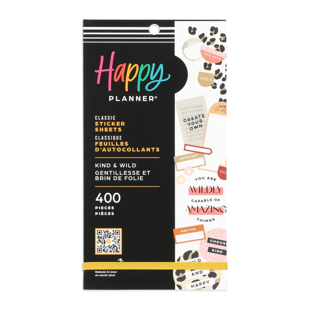 Happy Planner 30 Sheet Value Sticker Pack, Kind & Wild, 400 Stickers Total - Walmart.com | Walmart (US)
