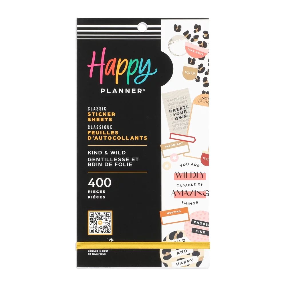 Happy Planner 30 Sheet Value Sticker Pack, Kind & Wild, 400 Stickers Total - Walmart.com | Walmart (US)
