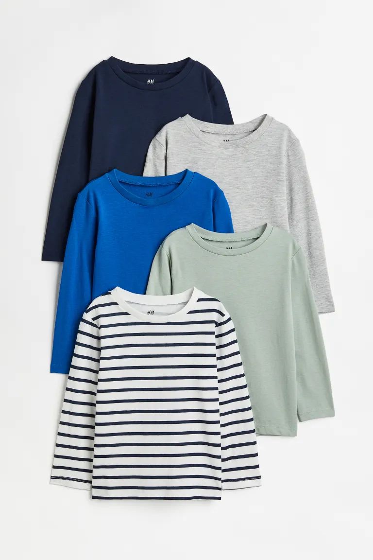 5-pack Jersey Shirts | H&M (US + CA)