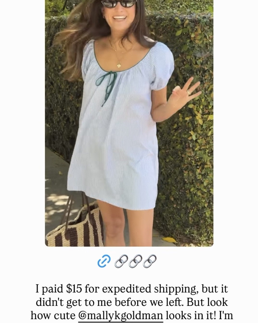 Re-posting this adorable nightie from Aerie, available in light blue and white. Even though they have it labeled as a nightgown, it looks super-cute as a sundress as shown by my friend Mallory here, and I also think it would make a perfect swim cover-up.

#LTKMidsize #LTKPlusSize #LTKSwim