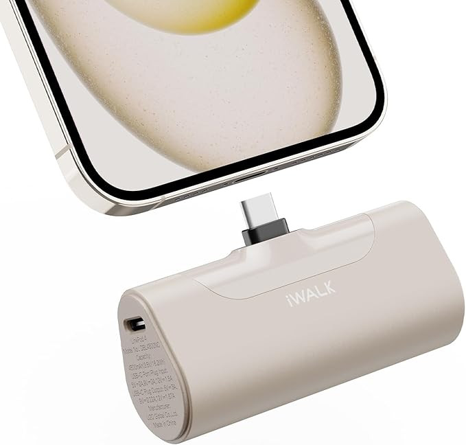 iWALK Portable Charger for iPhone 15 USB-C Small Power Bank 20W 4500mAh Fast Charging Battery Pac... | Amazon (US)