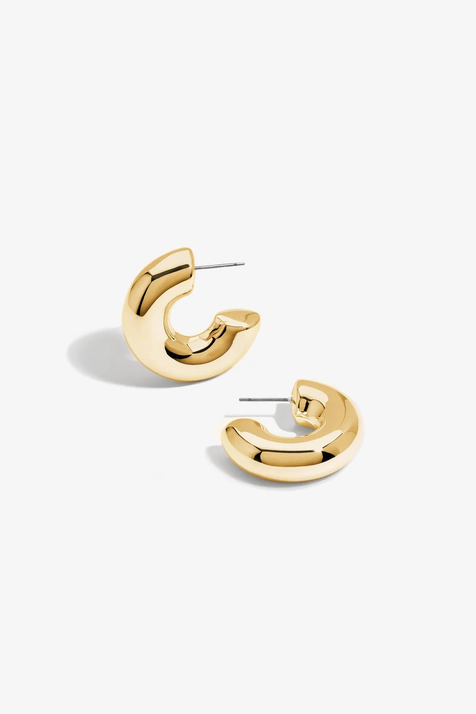 Mood Gold Recycled Chubby Hoop Earrings | Matalan (UK)