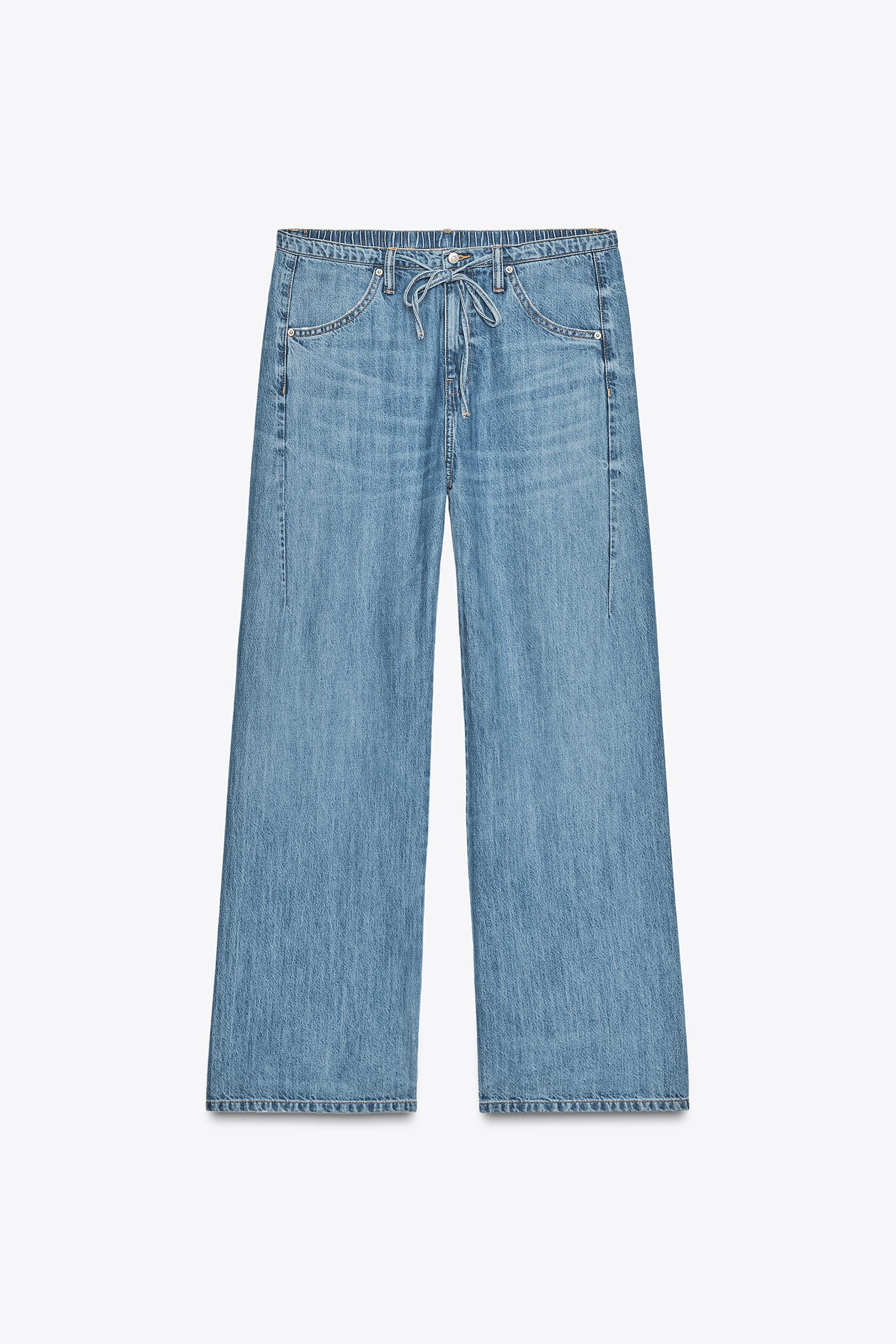 PANTALONI FLUIDI DENIM TRF CON LACCI | Zara IT