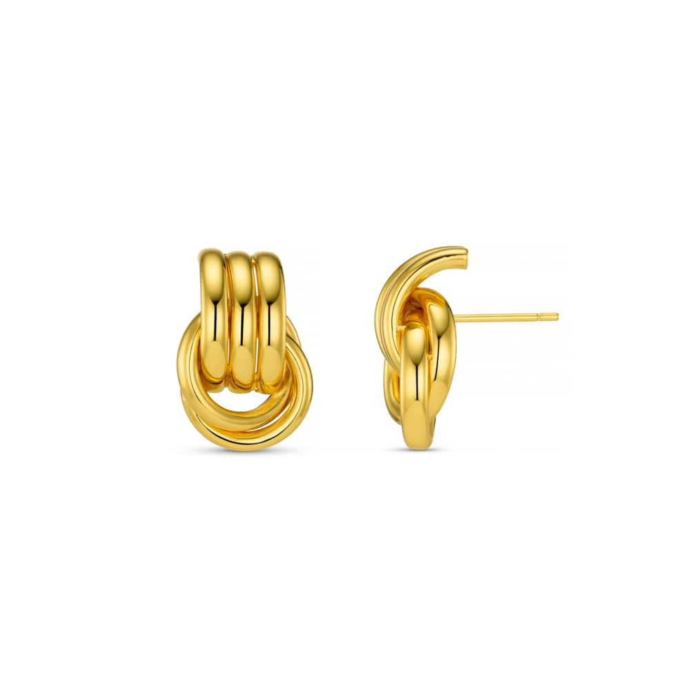 LUXE Mini Interlocking Stud Earrings | Orelia 
