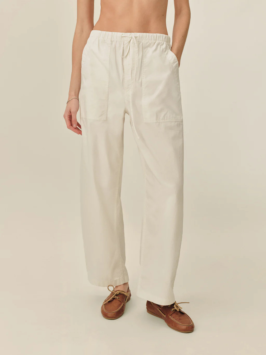 Natural Parachute Poplin Pull-On Pant - Buck Mason- Modern American Classics | Buck Mason