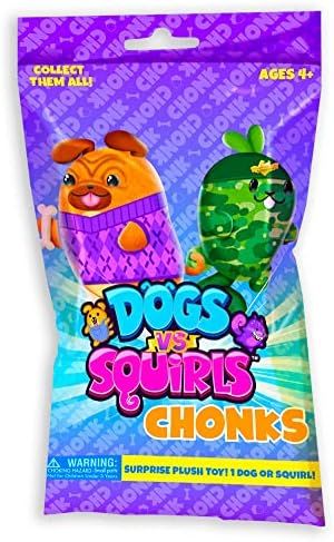 Dogs vs Squirls - Mystery Bag - 1pk - Chonk - Amazon Exclusive Super-Soft & Bean-Filled Plushies! Co | Amazon (US)
