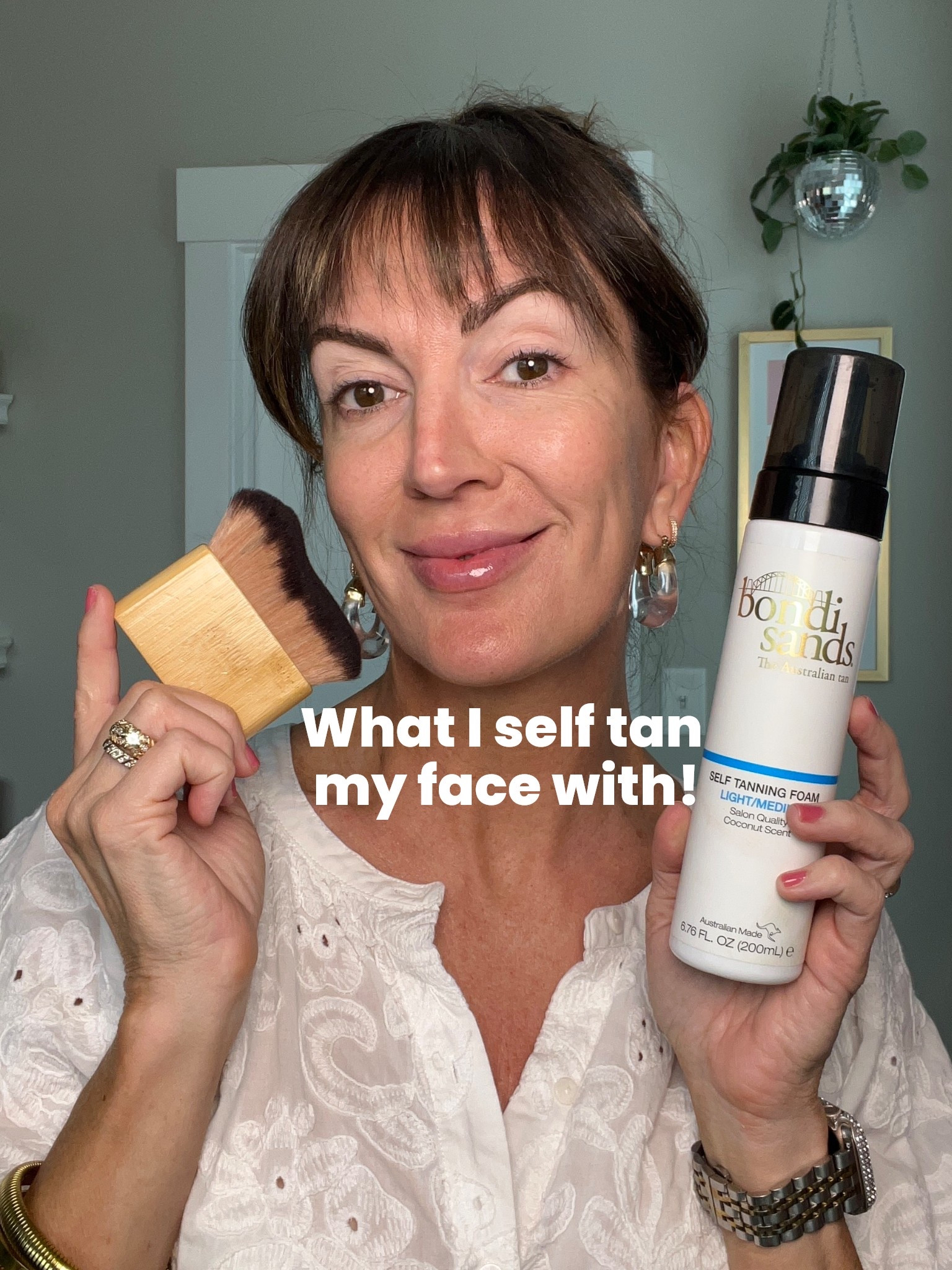 ☀️ Of course, start with clean and exfoliated skin, add a little eye cream under the eyes so it doesn’t make dark circles darker, then start adding a little foam with a skin care Brush for an airbrush finish. // using shade : light medium in my tanner 

#LTKgrwm #LTKmorningroutine #LTKBeauty