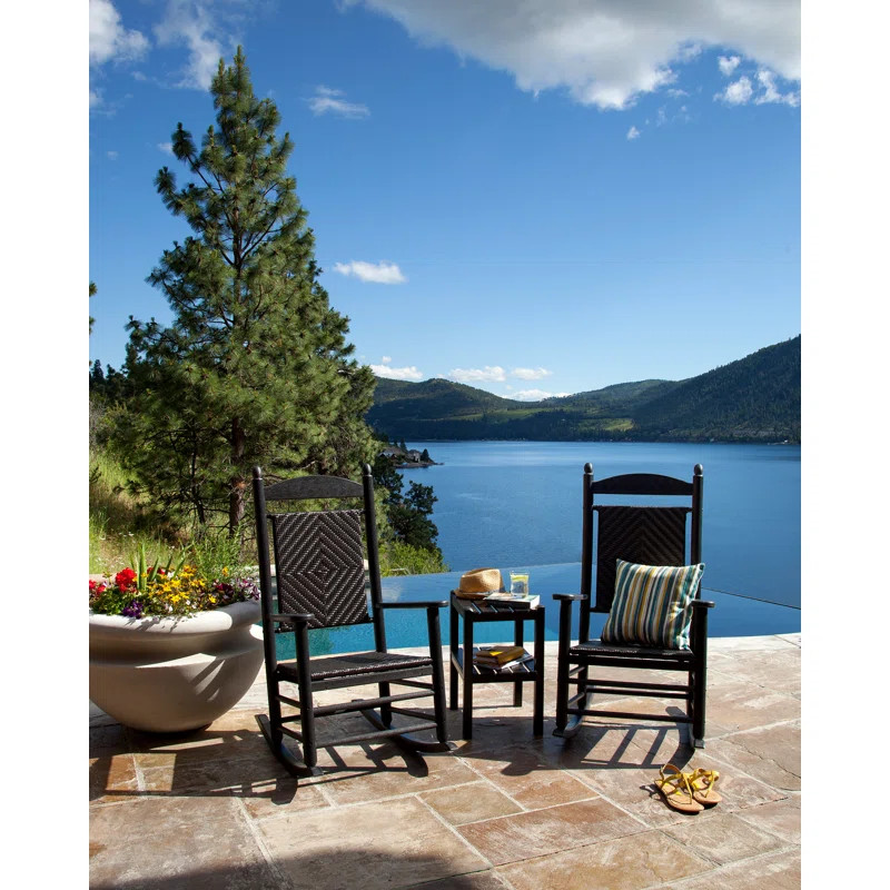 POLYWOOD Rocker Jefferson Woven Rocking Chair | Wayfair North America