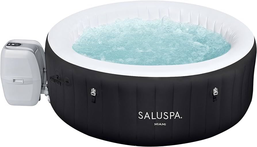 Bestway SaluSpa Miami AirJet Inflatable Hot Tub | Portable Spa with Rapid-Heating & Water-Filtrat... | Amazon (US)