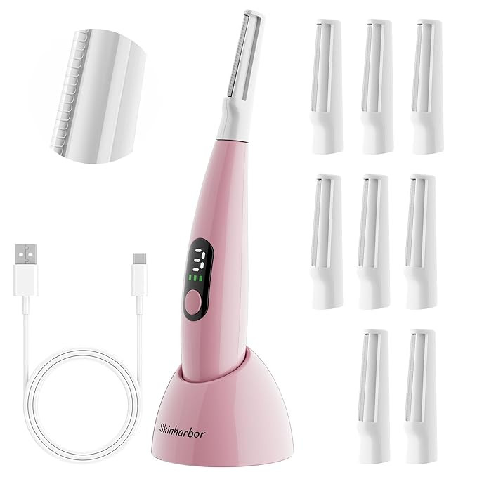 Sonic Dermaplane Razor for Women Face,Women’S Facial Exfoliation & Peach Fuzz Hair Removal Syst... | Amazon (US)