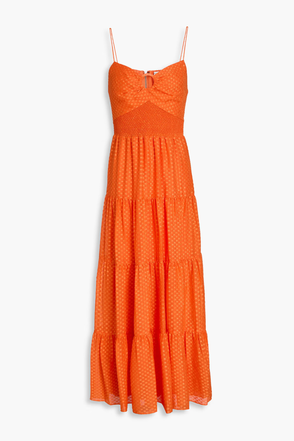 Clea tiered fil coupé crepon maxi dress | The Outnet (US and CA)
