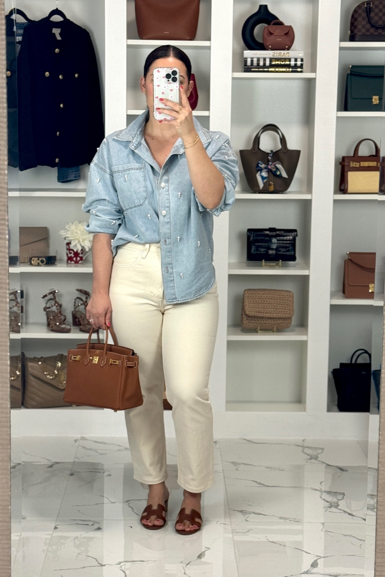 OOTD
Pants size 8
Hermes Oasis size 7.5
Birkin Gold with Gold Hardware

#LTKstyletip #LTKitbag #LTKfindsunder50