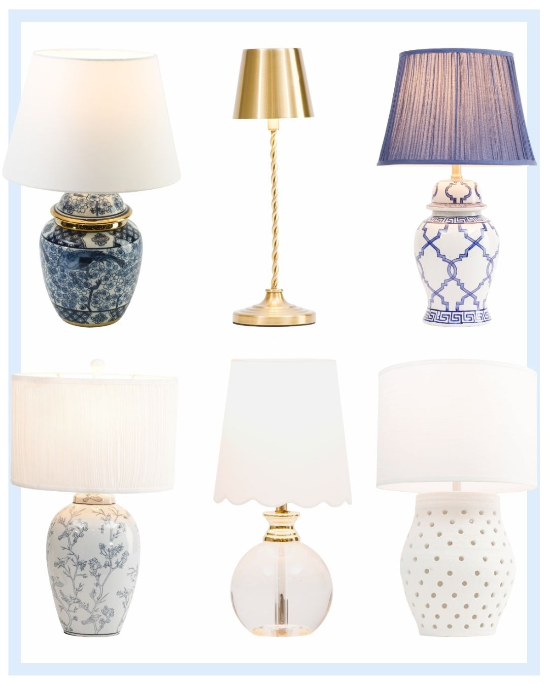Beautiful table lamps from T.J. Maxx and Marshalls that add warmth and character to any space — from blue and white ceramic classics to chic brass and scalloped styles. Perfect for bedrooms, entryways, or living rooms.

table lamps, home lighting, ceramic lamp, brass lamp, modern lighting, blue and white decor, home accents 

 #LTKHome