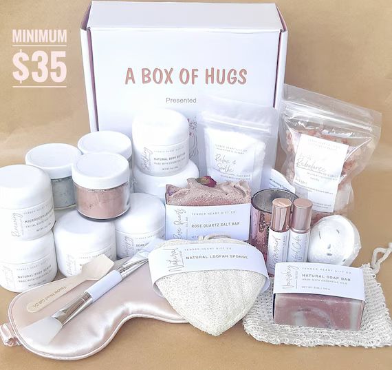 BUILD YOUR OWN gift box- Box of hugs- spa gift box- gift for her- mother's day gift- self care bo... | Etsy (CAD)