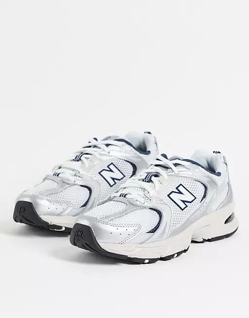 New Balance 530 trainers in grey and navy | ASOS (Global)
