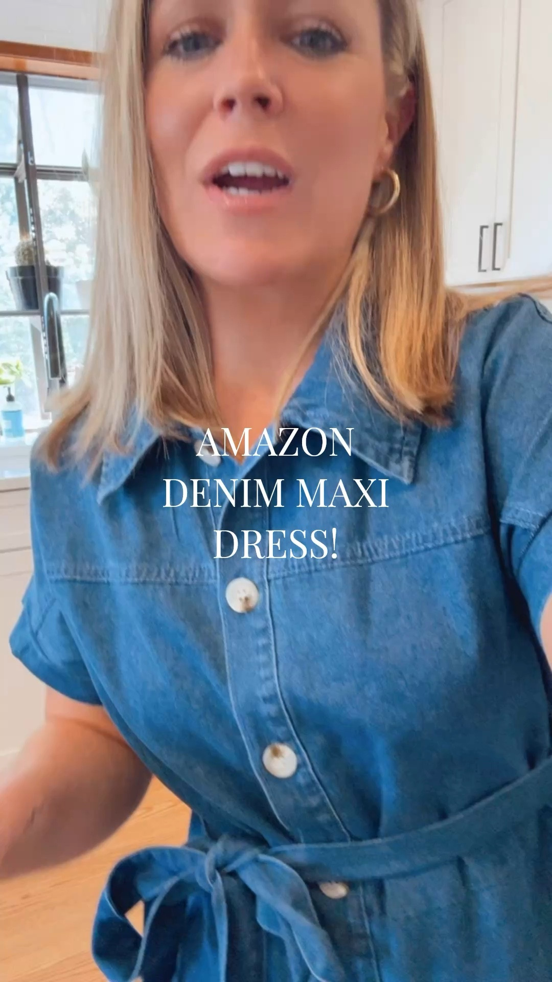 Amazon Denim Maxi Dress! Wearing a S. Petite friendly! Would be cute for work, teachers, the summer holidays, etc.

#LTKWorkwear #LTKootd #LTKPetite