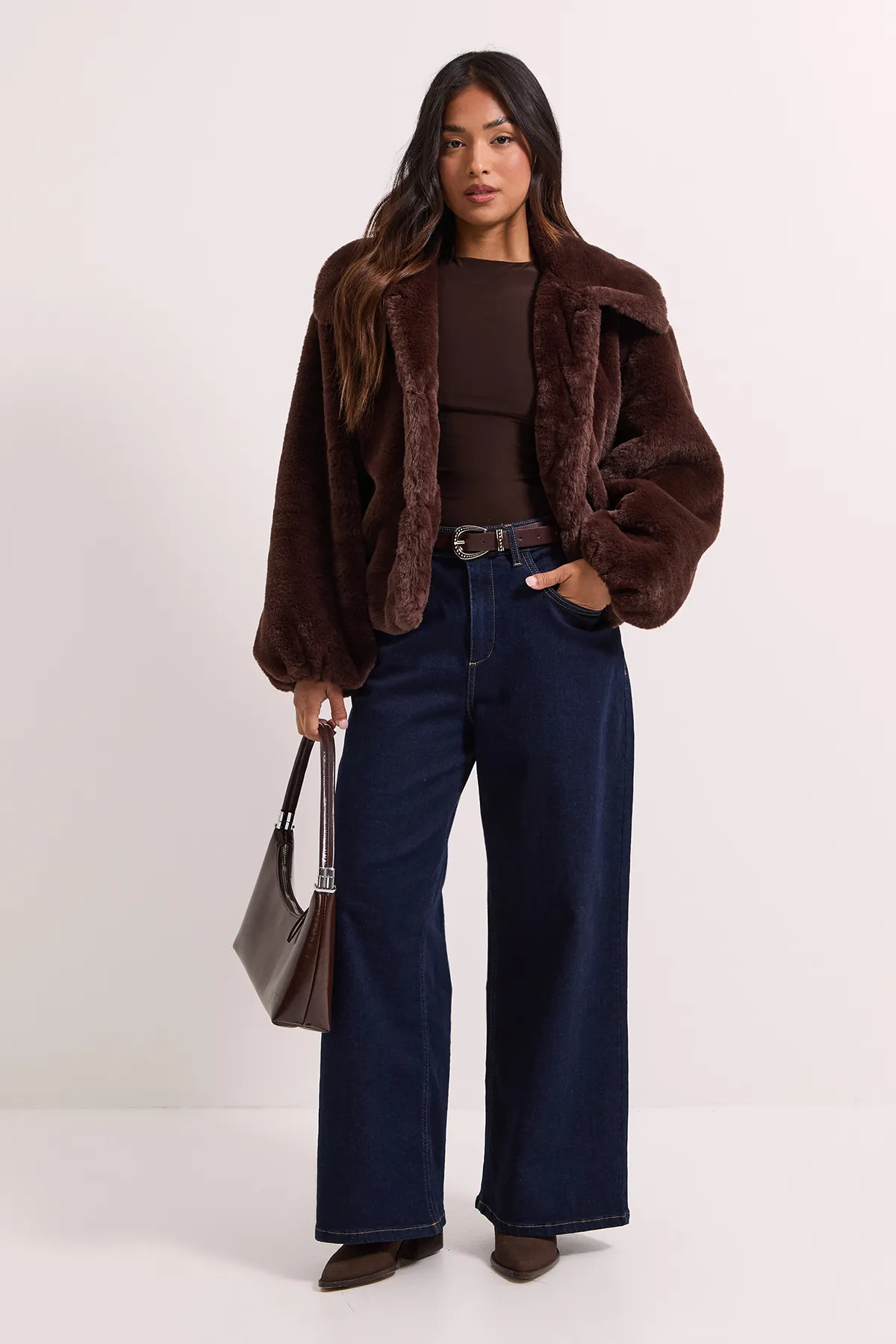Petite Faux Fur Coat | boohoo (US & Canada)