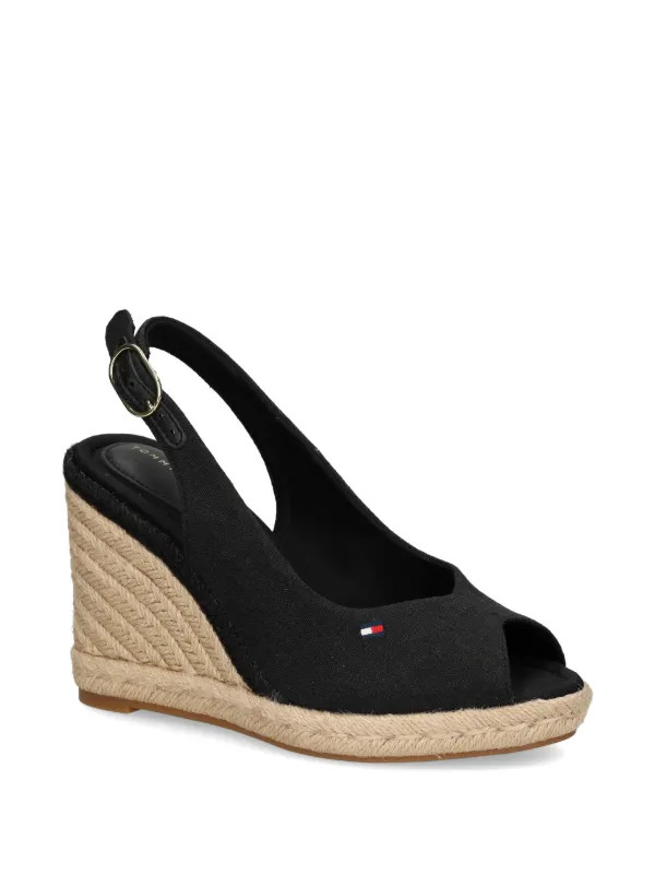 logo-embroidered wedge espadrilles | Farfetch Global