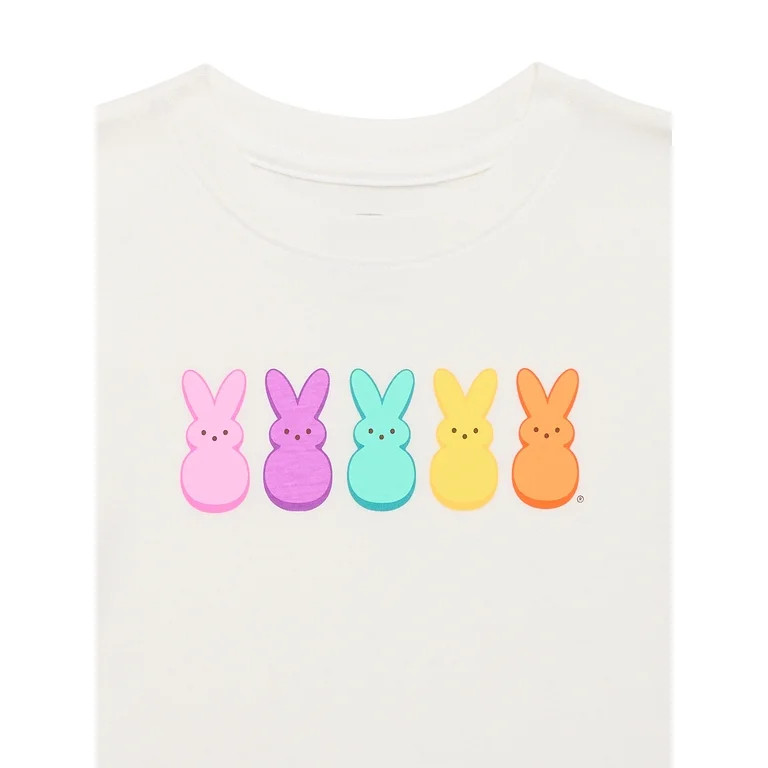 Peeps Toddler Girls Cotton Graphic Tee, Sizes 12M-5T | Walmart (US)
