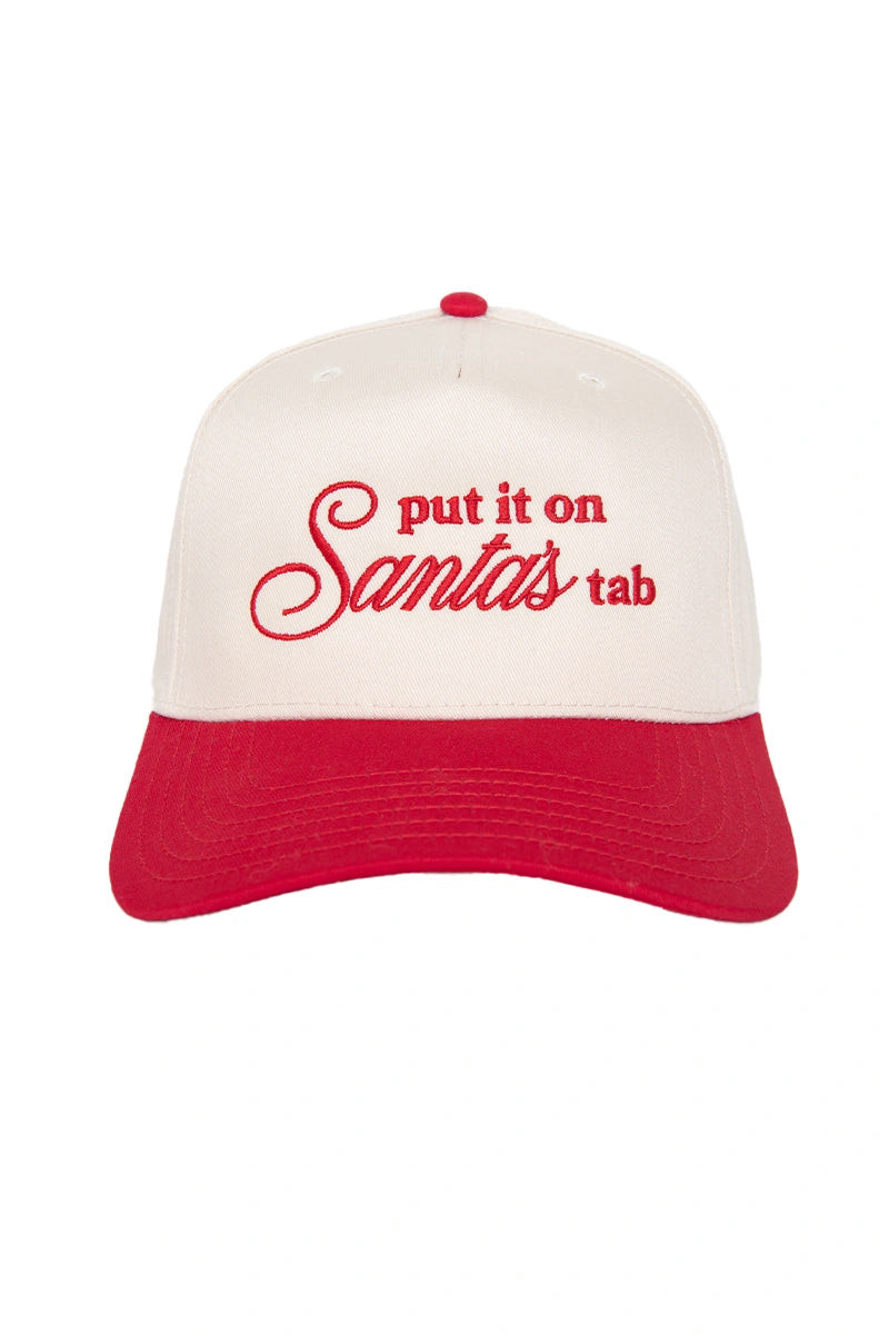 Put It On Santa's Tab Two-Toned Trucker Hats | Katydid