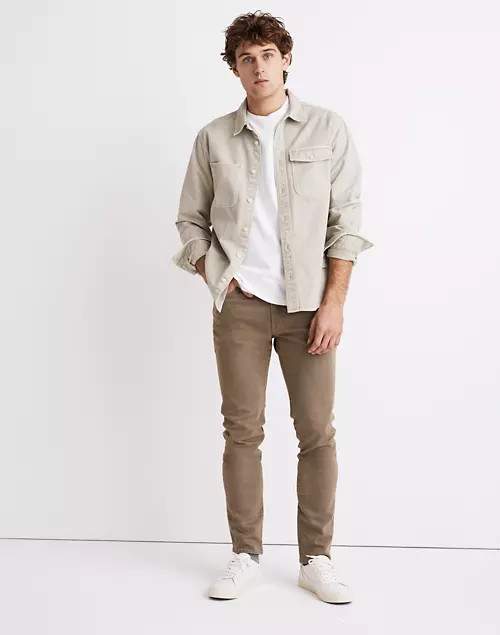 Garment-Dyed Athletic Slim Jeans | Madewell