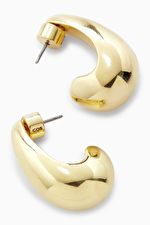 CHUNKY CURVED TEARDROP EARRINGS - Gold - COS | COS UK