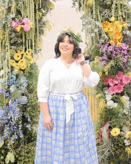 putting a little spring in my step 🌼 #ad loving my new skirt - the Anna Skirt - from the @beyondbyVera Dolce Vita collection ☀️ it’s giving me all the spring/summer vibes.. I just need a cobblestone path and a basket of fresh blooms 💐you can dress it up or leave it daytime casual, it has hidden pockets 😍, and it’s made from a soft cotton cambric fabric that is super breathable 👏🏻 ✨  shop this dress and some of my other favorite pieces from the Dolce Vita collection in my @shop.ltk shop (@alyssacherise)! #BEYONDbyVERA #liketkit

#LTKworkwear #LTKstyletip #LTKSeasonal