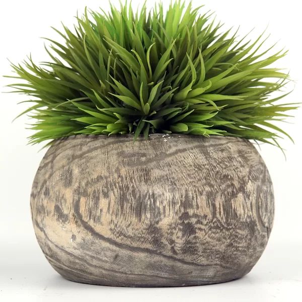 13.3858'' Faux Plant in Wood Planter | Wayfair North America