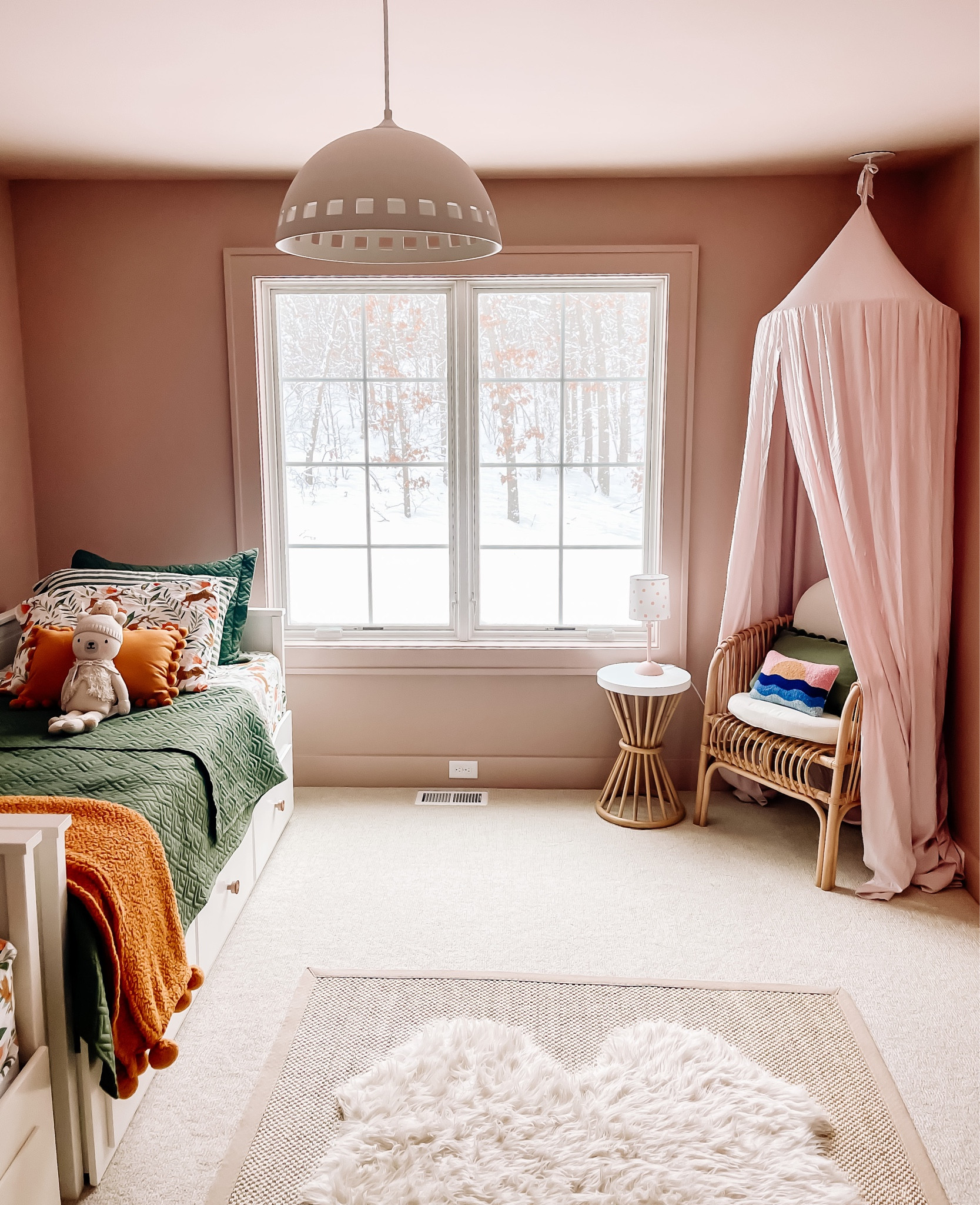 Girl bedroom, canopy, pink room, day bed, reading chair 

#LTKfamily #LTKhome