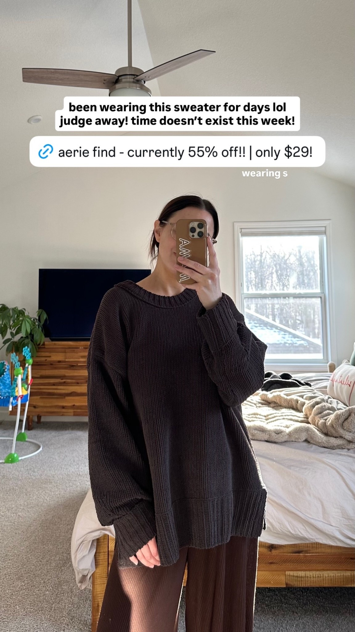 been wearing this Aerie sweater this week! wearing size S

#LTKSaleAlert #LTKFindsUnder50 #LTKSeasonal