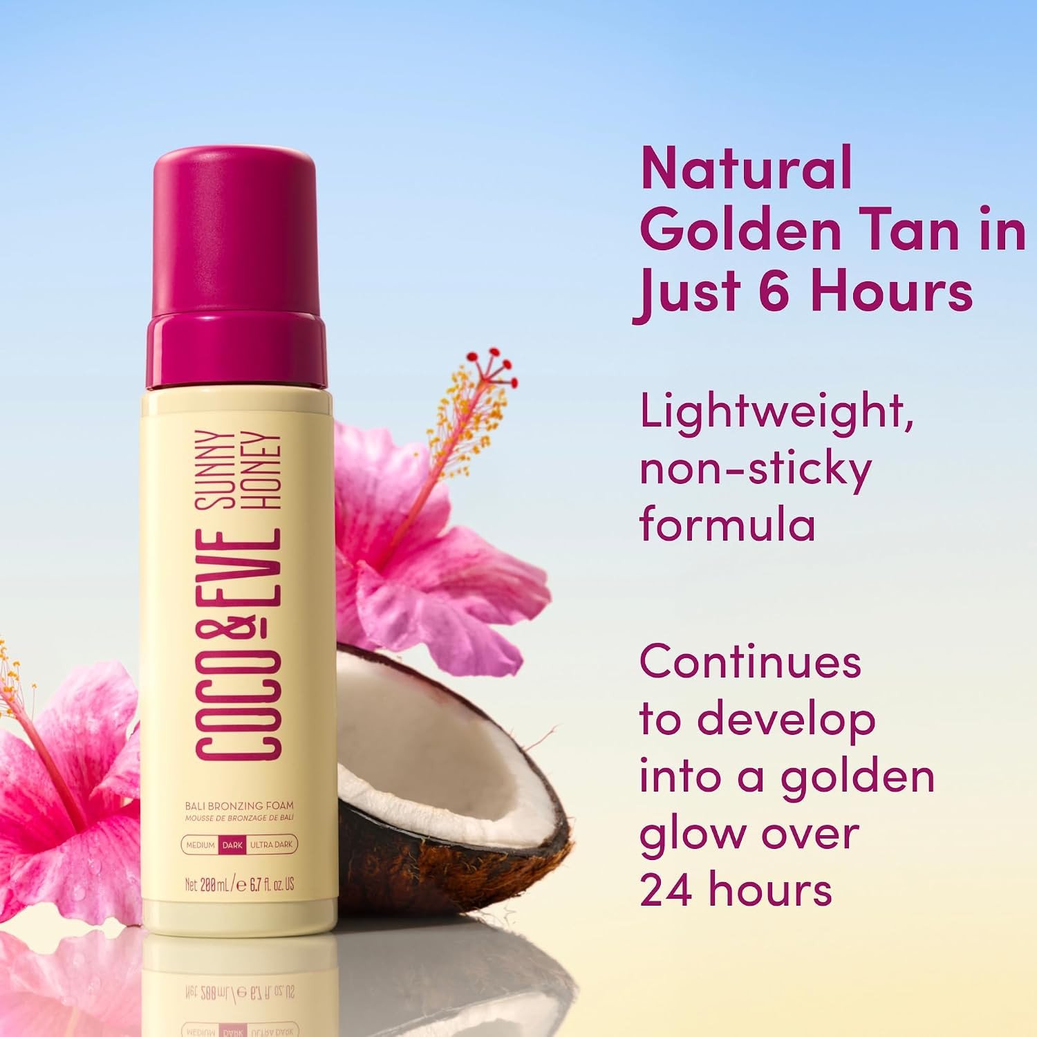 Coco & Eve Sunny Honey Bronzing Self Tanner Foam & Tanning Micromist Set | Amazon (US)