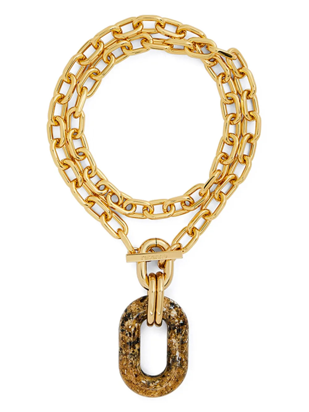 Rabanne Gold XL cable-link Necklace - Farfetch | Farfetch Global