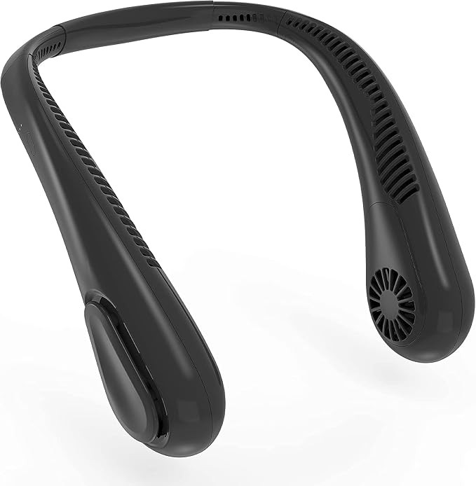 Bladeless Neck Fan, 5000mAh Rechargeable Battery Powered, 3 Speeds, Angle Adjustable, Hand-free P... | Amazon (US)