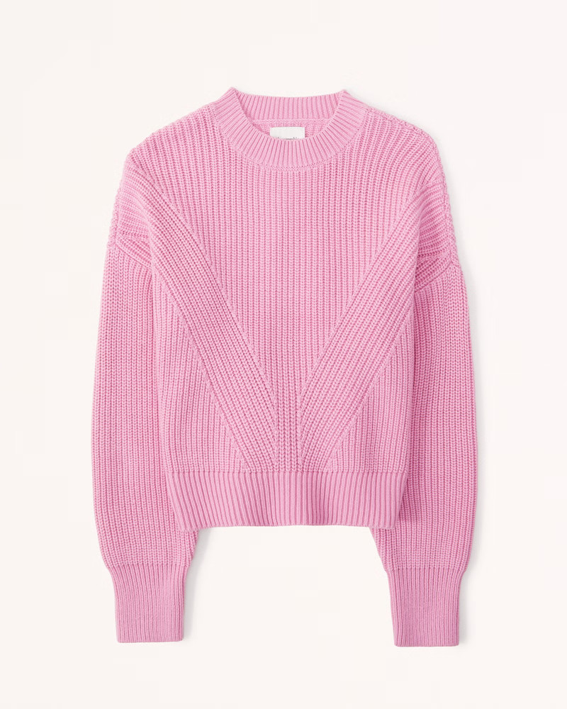 Ribbed Classic Crew Sweater | Abercrombie & Fitch (US)