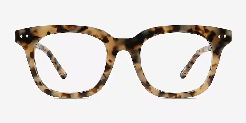 Romy Square Ivory Tortoise Full Rim Eyeglasses | Eyebuydirect | EyeBuyDirect.com