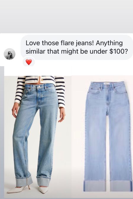 Cuffed jeans under $100? Yes please 
Love this style dressed up or down 