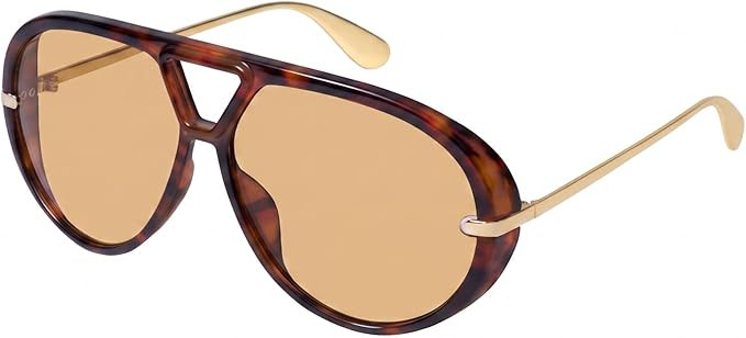 mosanana Trendy Oversized Aviator Sunglasses for Women Retro Style MS52478 | Amazon (US)