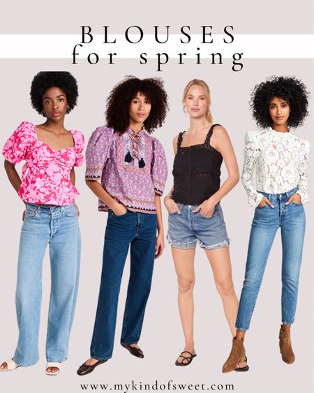 Spring blouses 🖤

#LTKstyletip #LTKSeasonal #LTKFind